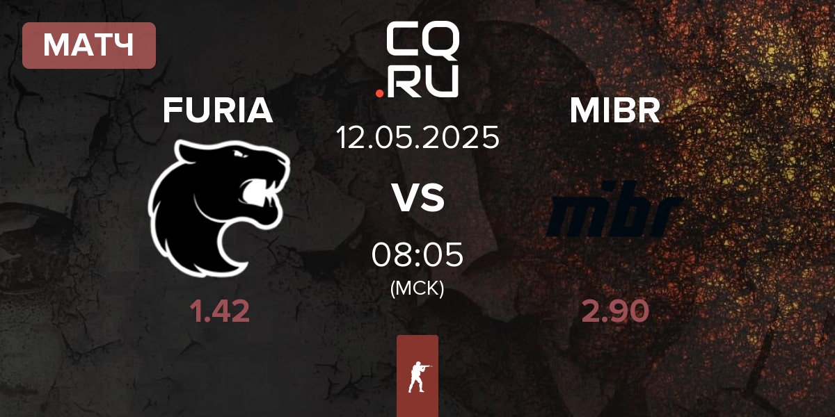 Матч FURIA Esports FURIA vs Made in Brazil MIBR | 12.05