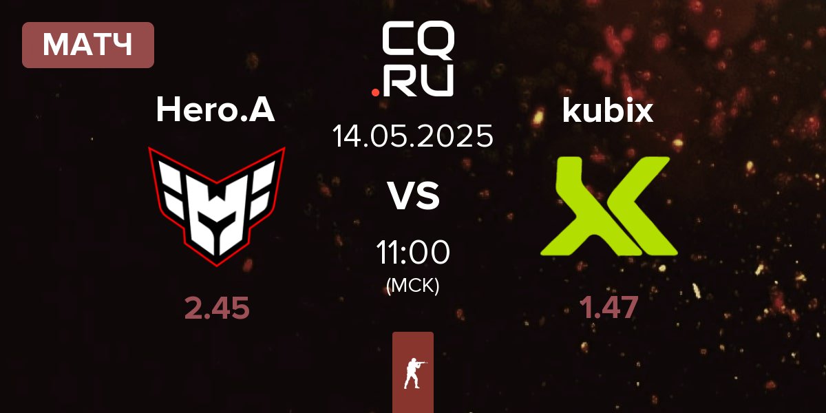Матч HEROIC Academy Hero.A vs Kubix Esports kubix | 14.05