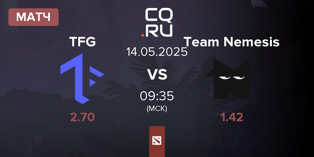 Матч Tech Free Gaming TFG vs Team Nemesis | 14.05