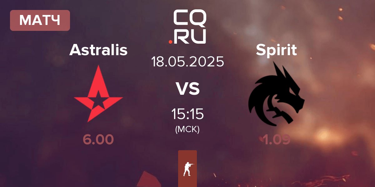 Матч Astralis vs Team Spirit Spirit | 18.05
