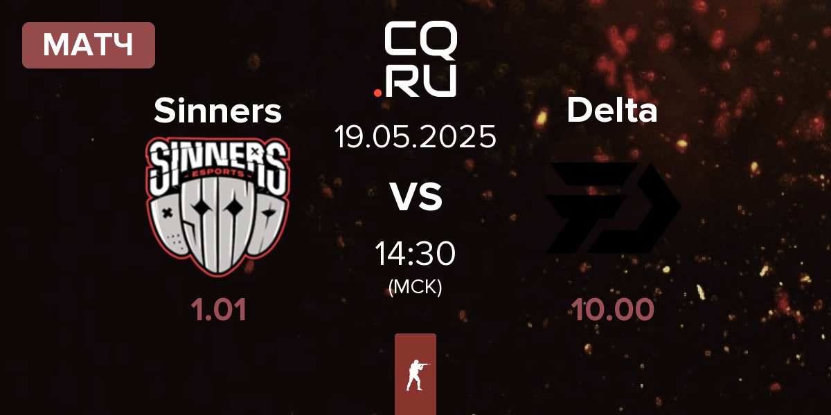Матч Sinners Esports Sinners vs Delta | 19.05