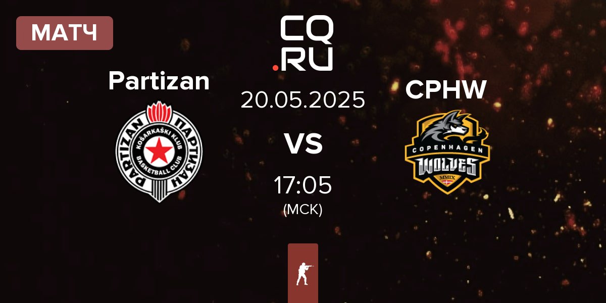 Матч Partizan Esports Partizan vs Copenhagen Wolves CPHW | 20.05