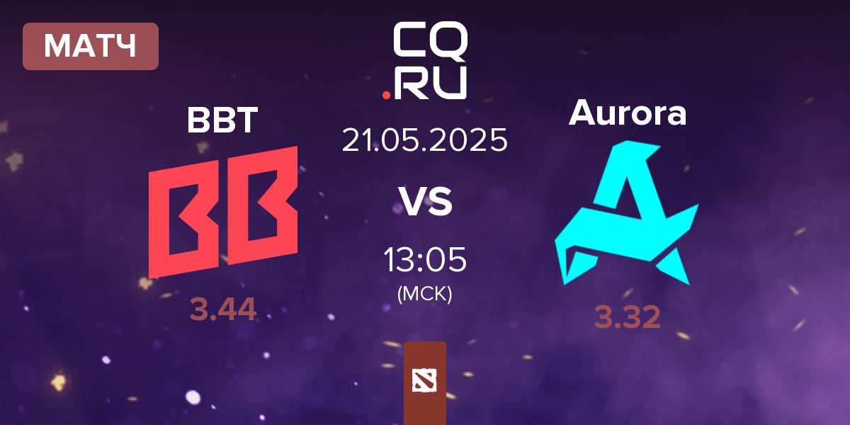 Матч BetBoom Team BBT vs Aurora | 21.05