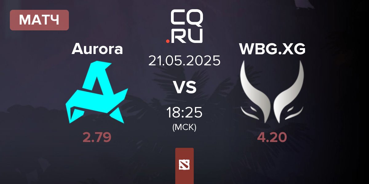Матч Aurora vs Xtreme Gaming WBG.XG | 21.05