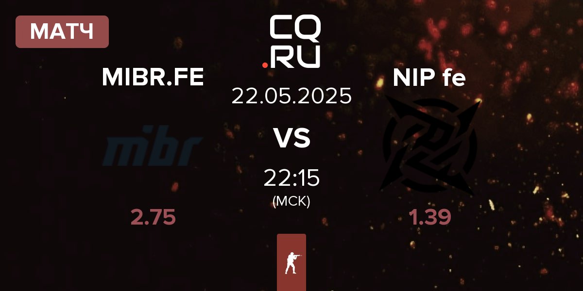 Матч MIBR Female MIBR.FE vs NIP Impact NIP fe | 22.05