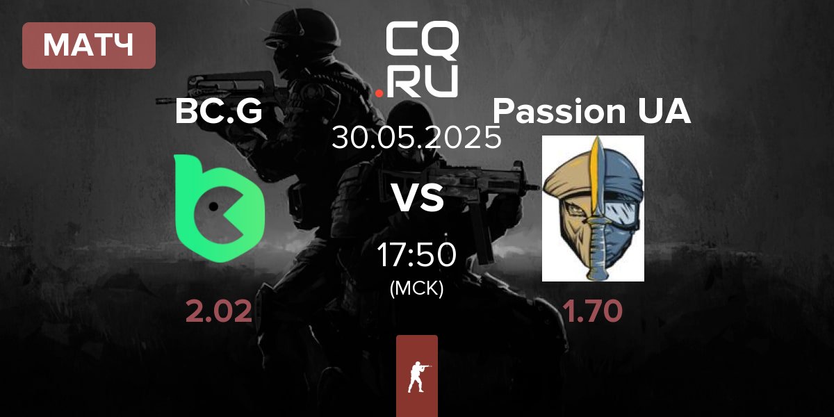 Матч BC.Game Esports BC.G vs Passion UA | 30.05