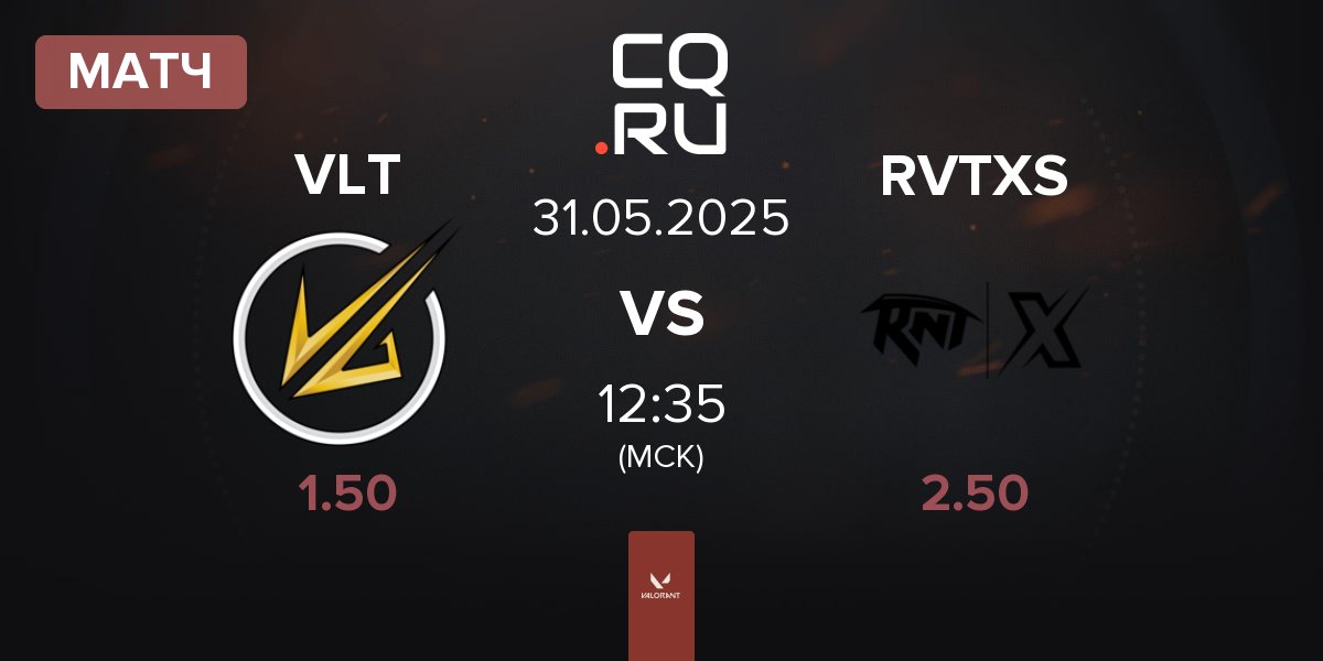 Матч Velocity Gaming VLT vs Revenant XSpark RNTX | 31.05