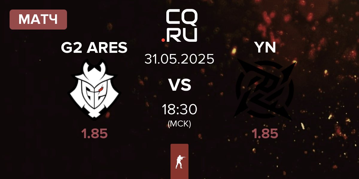 Матч G2 Ares G2 ARES vs Young Ninjas YN | 31.05