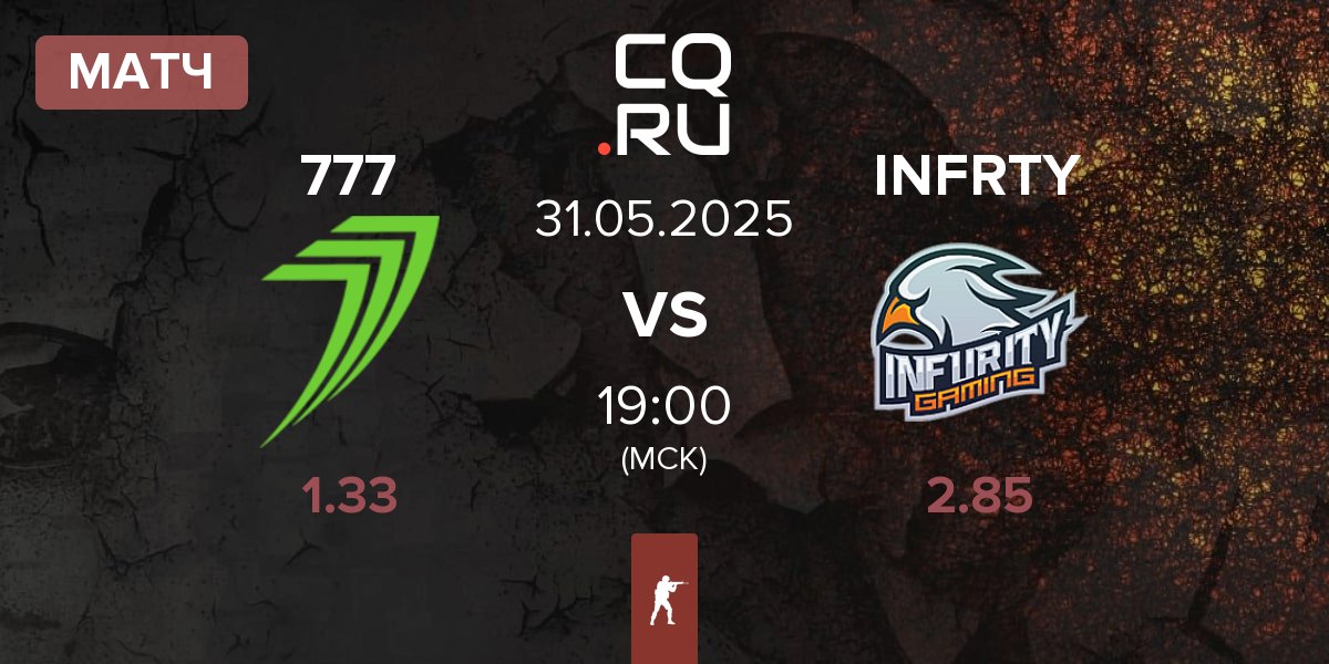 Матч 777 Esports 777 vs INFURITY INFRTY | 31.05