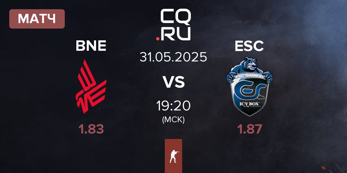 Матч Bad News Eagles BNE vs ESC Gaming ESC | 31.05