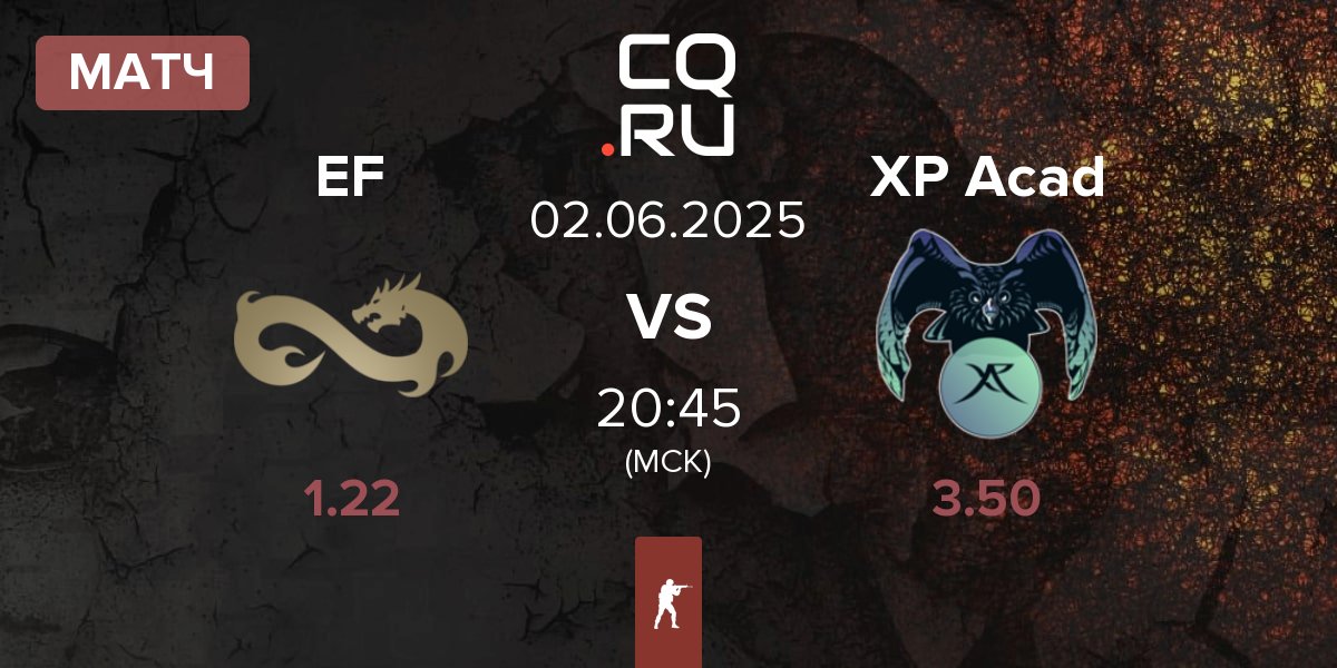 Матч Eternal Fire EF vs XP Academy XP Acad | 02.06