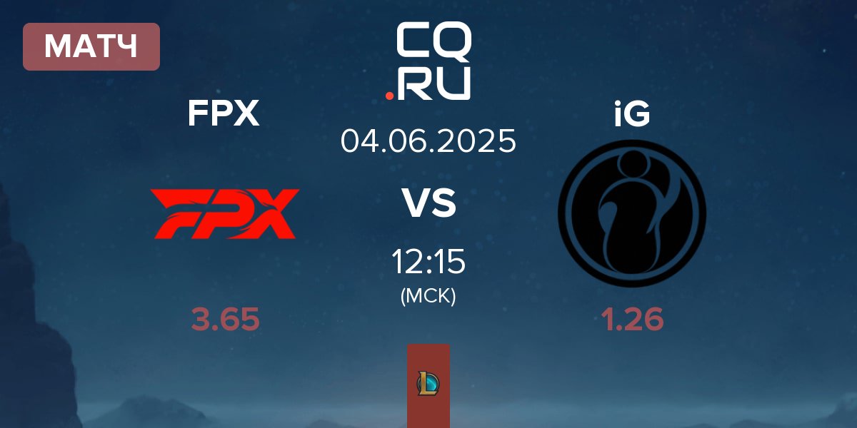 Матч FunPlus Phoenix FPX vs Invictus Gaming iG | 04.06