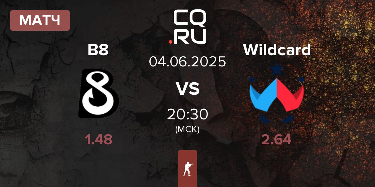 Матч B8 vs Wildcard Gaming Wildcard | 04.06