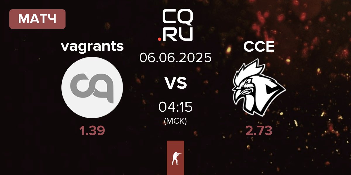 Матч vagrants vs Chicken Coop Esports CCE | 06.06