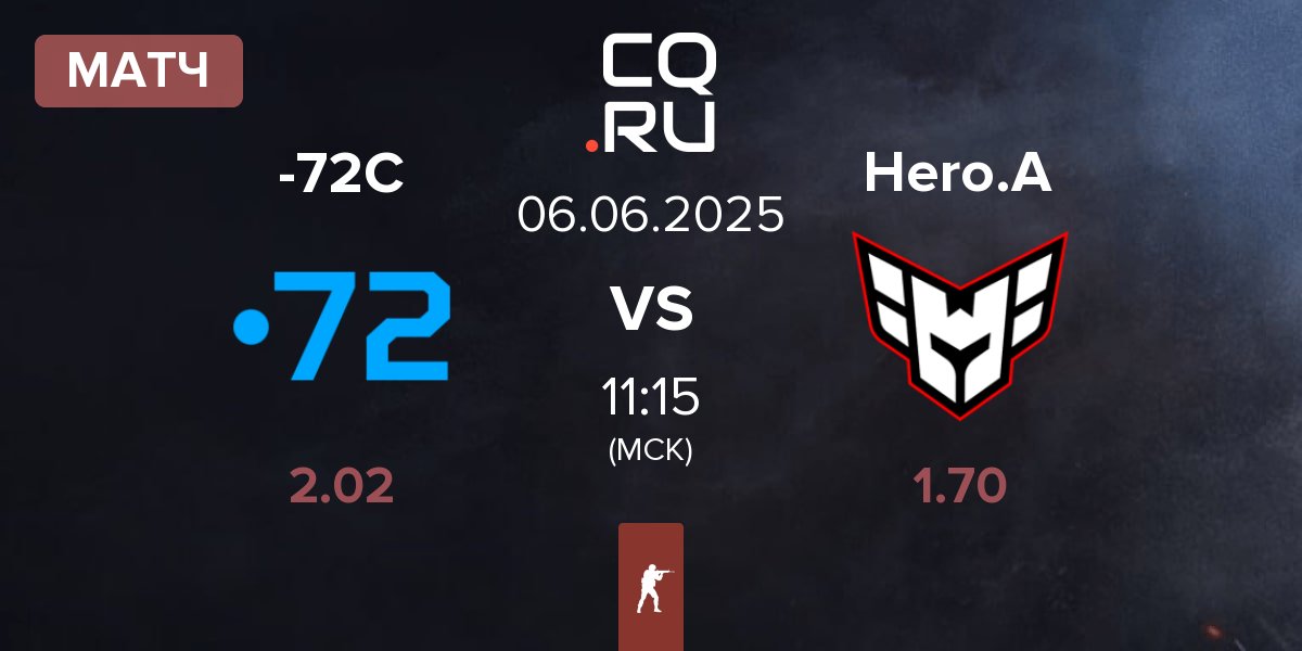 Матч -72C vs HEROIC Academy Hero.A | 06.06