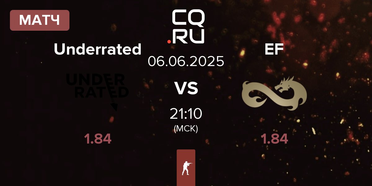 Матч Underrated vs Eternal Fire EF | 06.06