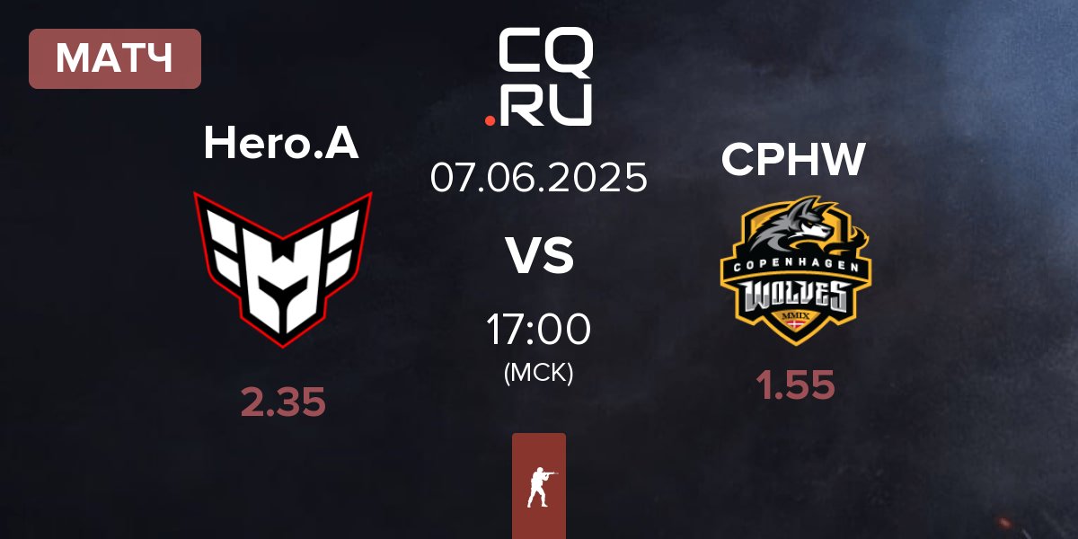 Матч HEROIC Academy Hero.A vs Copenhagen Wolves CPHW | 07.06
