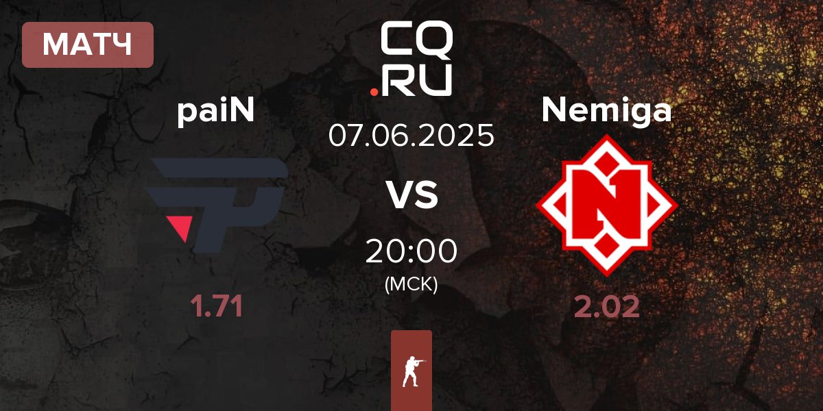Матч paiN Gaming paiN vs Nemiga Gaming Nemiga | 07.06