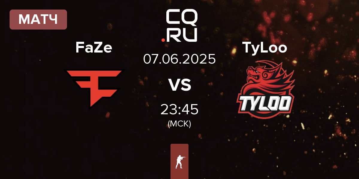 Матч FaZe Clan FaZe vs TyLoo | 07.06