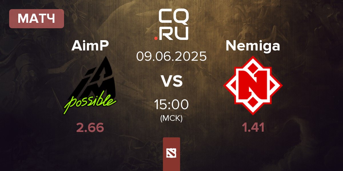 Матч Aim Possible AimP vs Nemiga Gaming Nemiga | 09.06