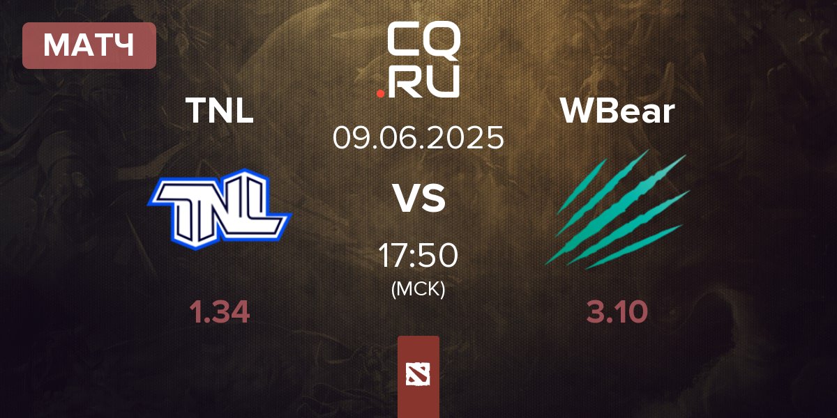 Матч TEAM NEXT LEVEL TNL vs Winter Bear WBear | 09.06