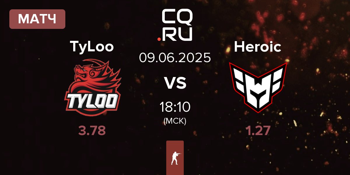 Матч TyLoo vs Heroic | 09.06