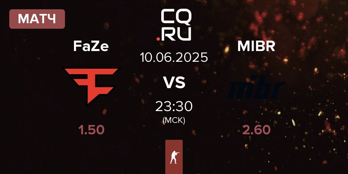 Матч FaZe Clan FaZe vs Made in Brazil MIBR | 10.06