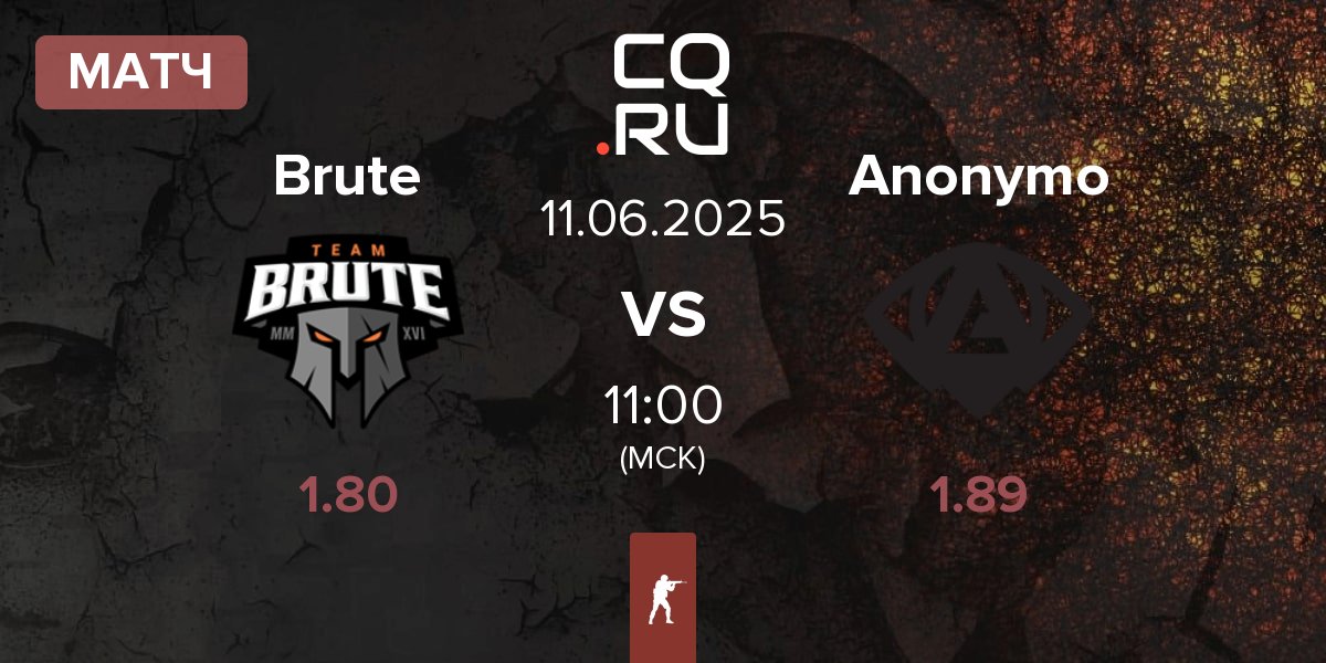 Матч Brute vs Anonymo Esports Anonymo | 11.06