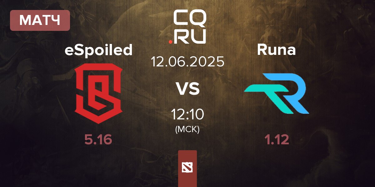 Матч eSpoiled vs Runa Team Runa | 12.06