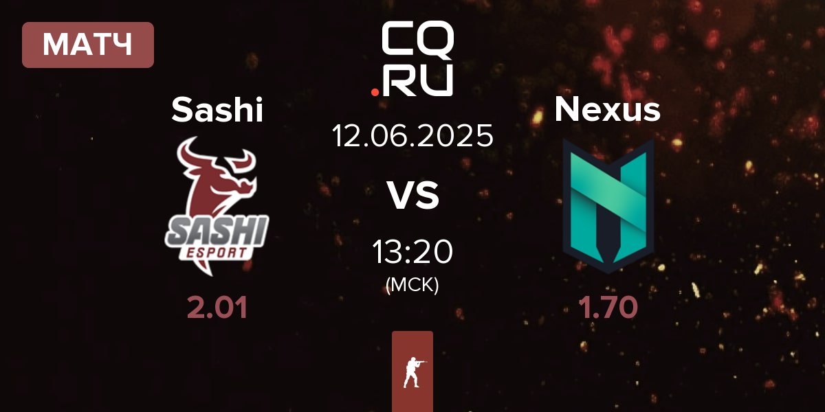 Матч Sashi Esport Sashi vs Nexus Gaming Nexus | 12.06