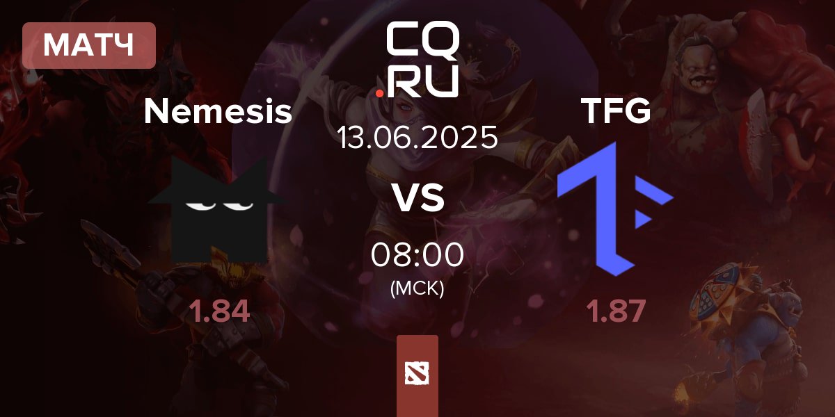 Матч Team Nemesis Nemesis vs Tech Free Gaming TFG | 13.06
