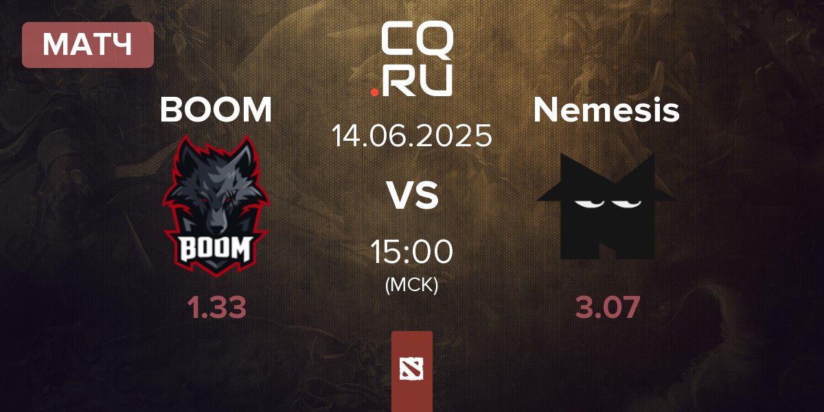 Матч BOOM Esports BOOM vs Team Nemesis Nemesis | 14.06
