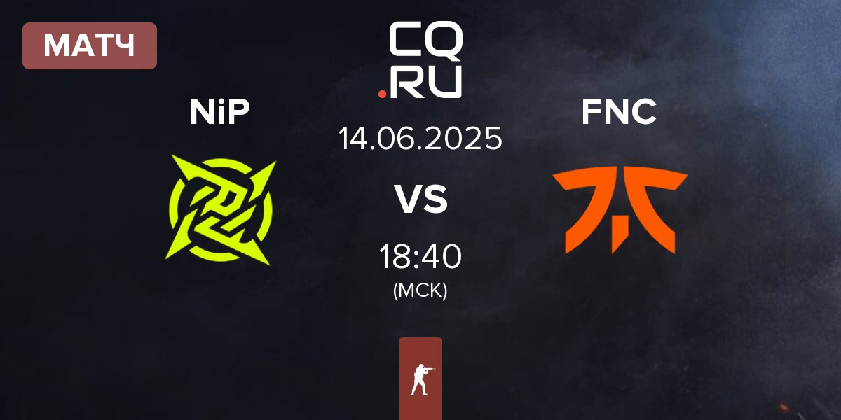 Матч Ninjas in Pyjamas NiP vs Fnatic FNC | 14.06