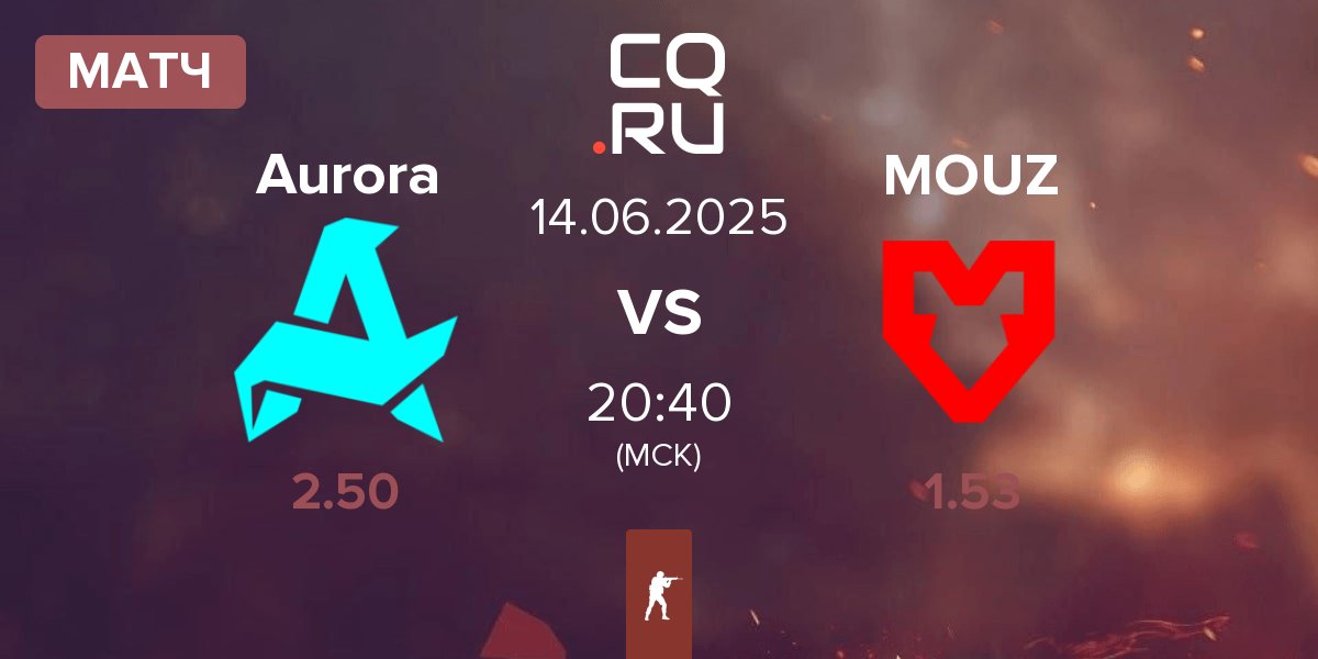 Матч Aurora Gaming Aurora vs MOUZ | 14.06