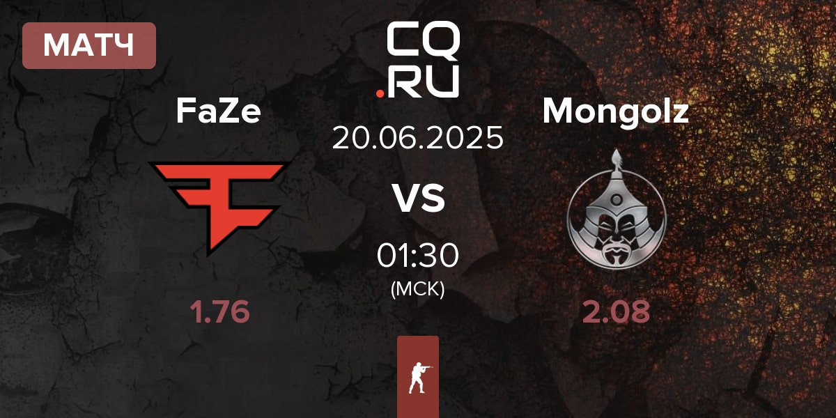Матч FaZe Clan FaZe vs The Mongolz Mongolz | 20.06