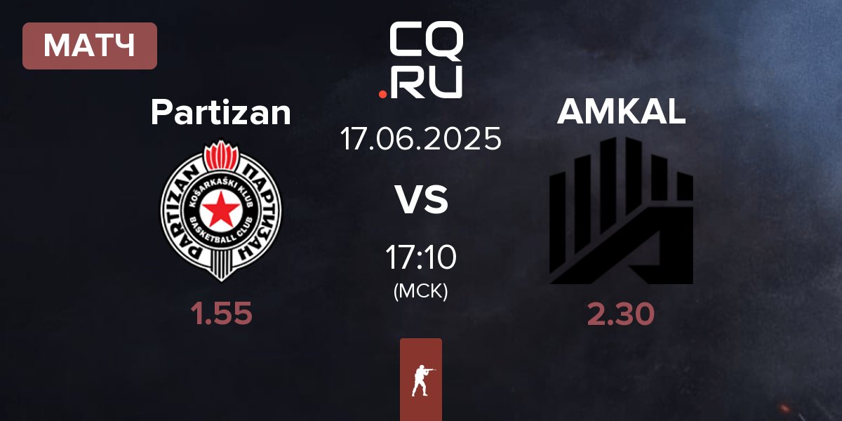 Матч Partizan Esports Partizan vs AMKAL | 17.06