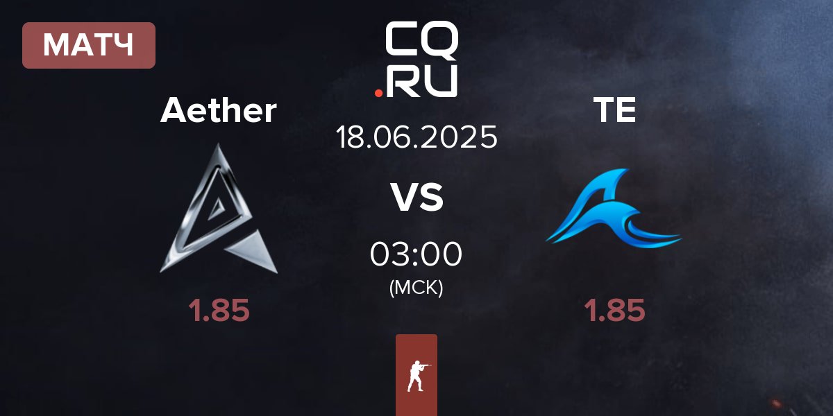 Матч Team Aether Aether vs Tsunami Esports TE | 18.06