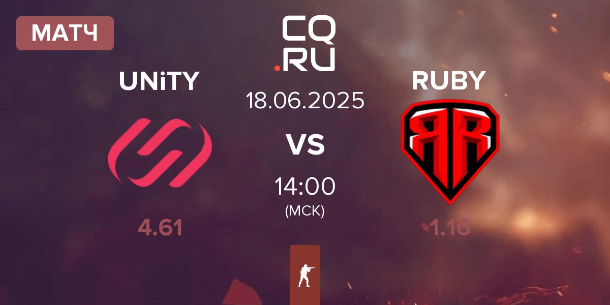 Матч UNiTY Esports UNiTY vs RUBY | 18.06
