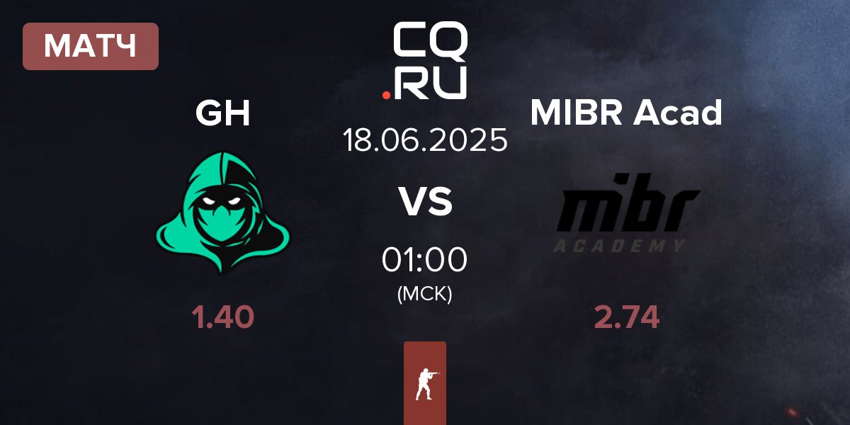 Матч Game Hunters GH vs MIBR Academy MIBR Acad | 18.06