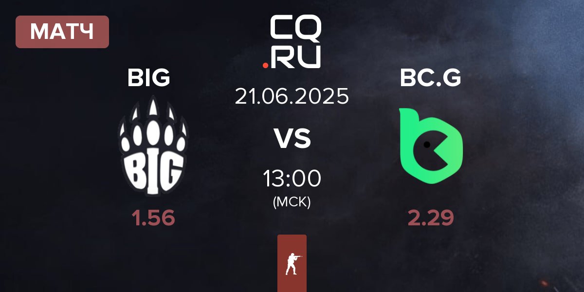 Матч BIG vs BC.Game Esports BC.G | 21.06