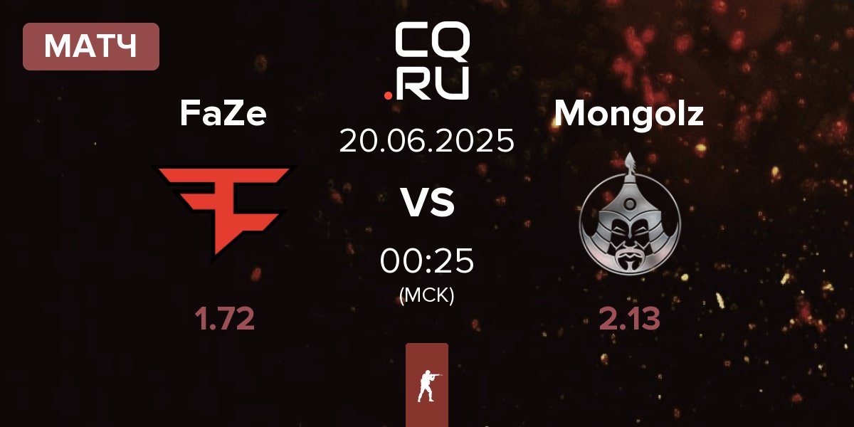Матч FaZe Clan FaZe vs The Mongolz Mongolz | 20.06