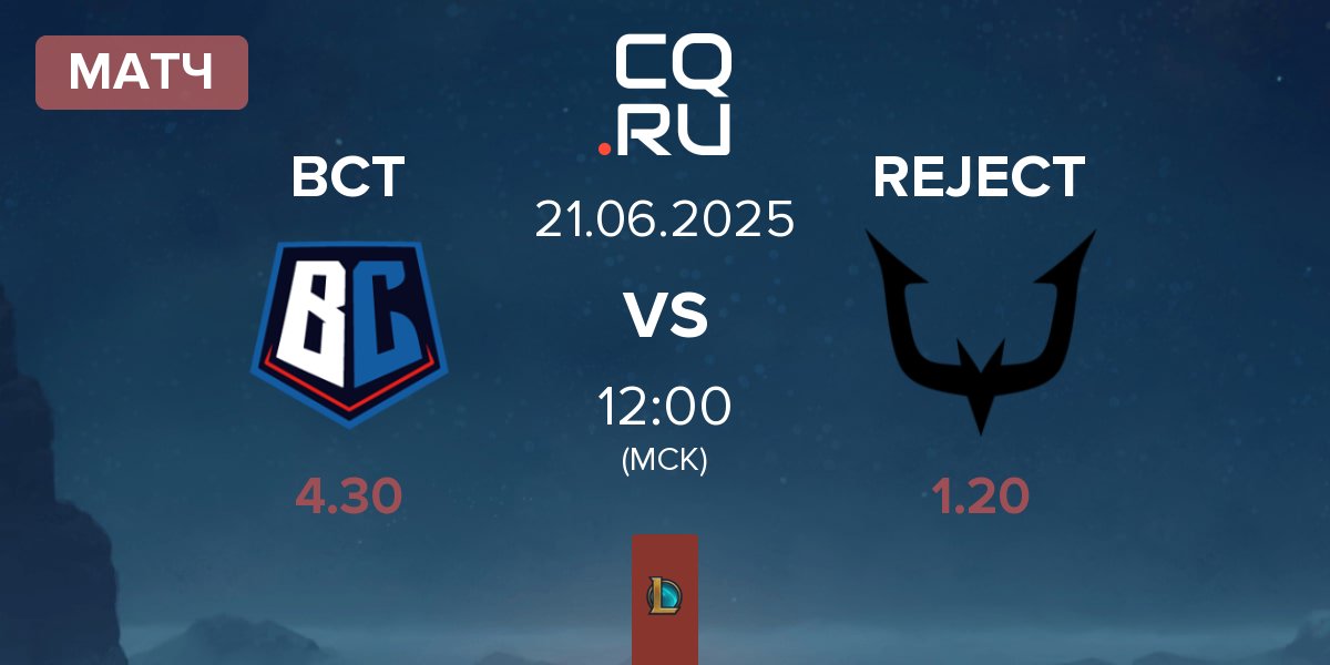 Матч Burning Core Toyama BCT vs REJECT | 21.06