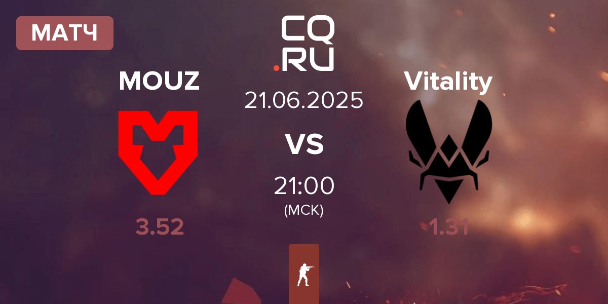 Матч MOUZ vs Team Vitality Vitality | 21.06