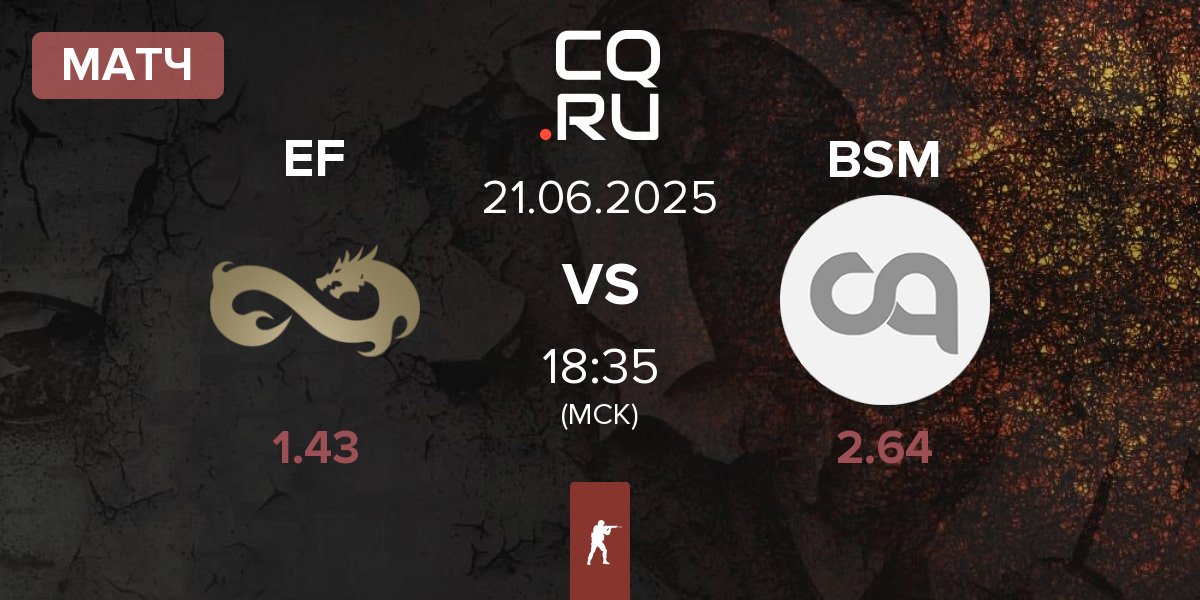 Матч Eternal Fire EF vs BASEMENT BOYS BSM | 21.06