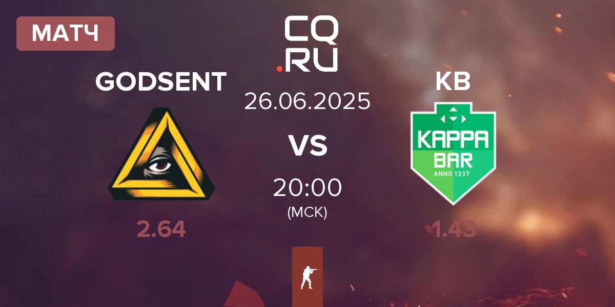 Матч GODSENT vs Kappa Bar KB | 26.06