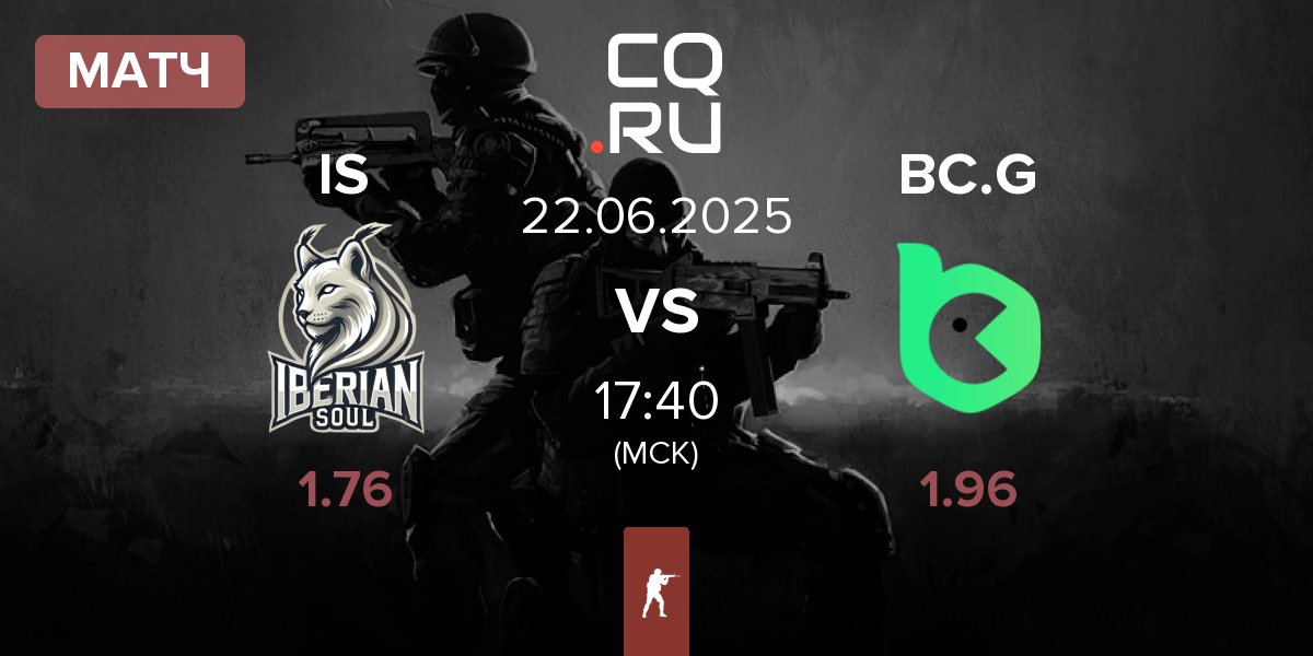 Матч Iberian Soul IS vs BC.Game Esports BC.G | 22.06
