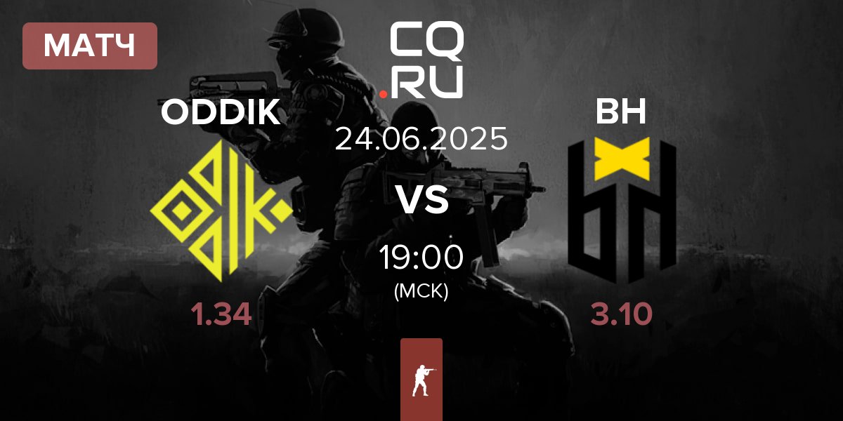 Матч ODDIK vs Bounty Hunters BH | 24.06