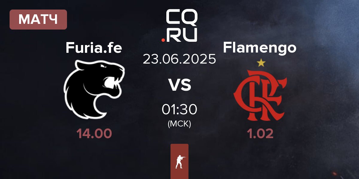 Матч FURIA Esports Female Furia.fe vs Flamengo Esports Flamengo | 23.06