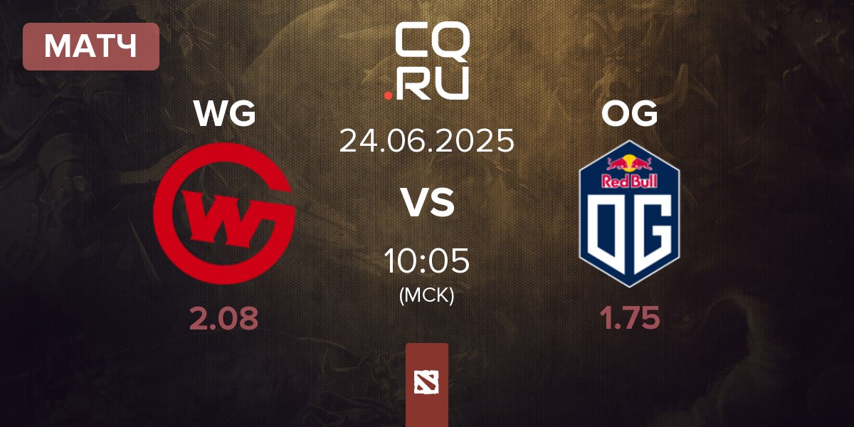 Матч Wildcard Gaming WG vs OG | 24.06