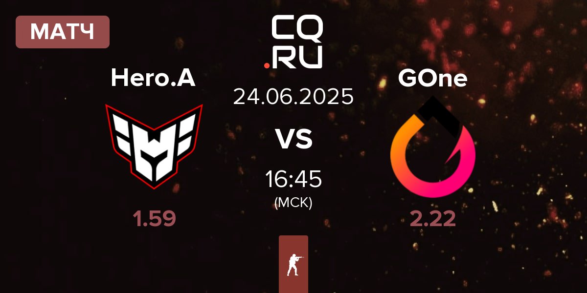 Матч HEROIC Academy Hero.A vs GenOne GOne | 24.06